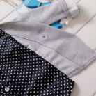 Baby boy formal outfit set toddler boy suit set with blazer polka dot shirt and pants for weddings birthdays and parties