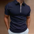 Men’s casual short sleeve digital print polo shirt stylish fashion top