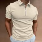 Men’s casual short sleeve digital print polo shirt stylish fashion top