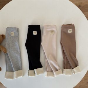 girls fleece lined leggings