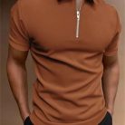 Men’s casual short sleeve digital print polo shirt stylish fashion top