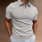 Men’s casual short sleeve digital print polo shirt stylish fashion top