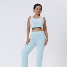 Women’s cozy 3-piece warm pajama lounge set with matching top, pants, and outerwear for winter sleepwear and stylish home loungewear.