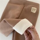 girls fleece lined leggings